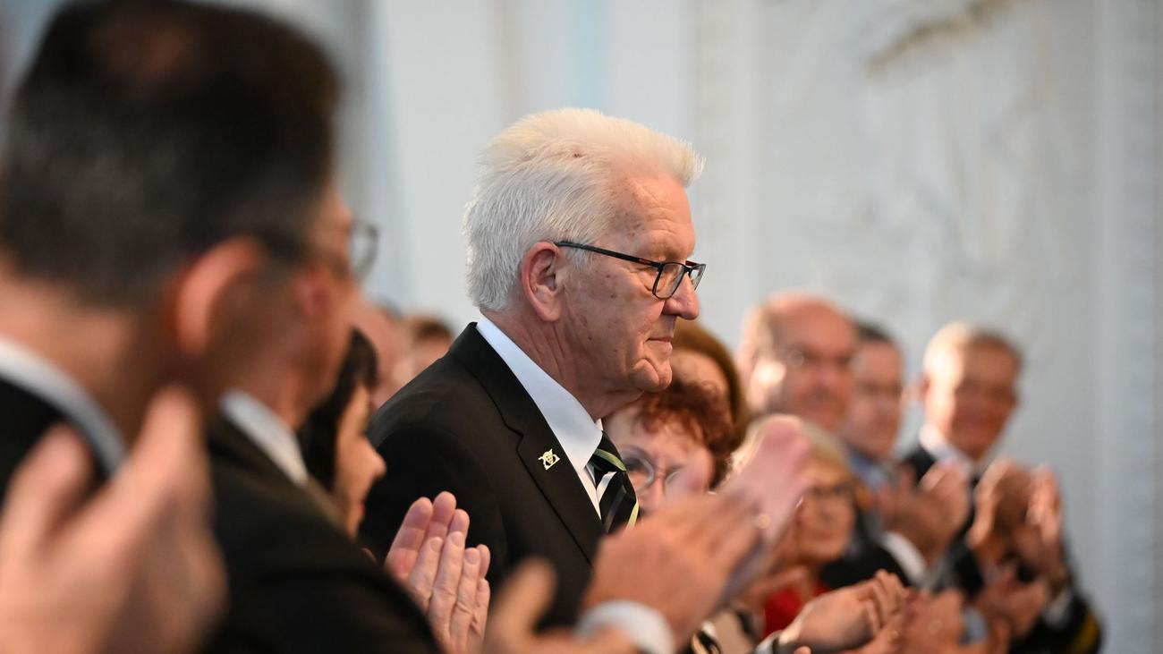 Abschiedsfeier: Kretschmann: Weinen gehört sich nicht als Ministerpräsident