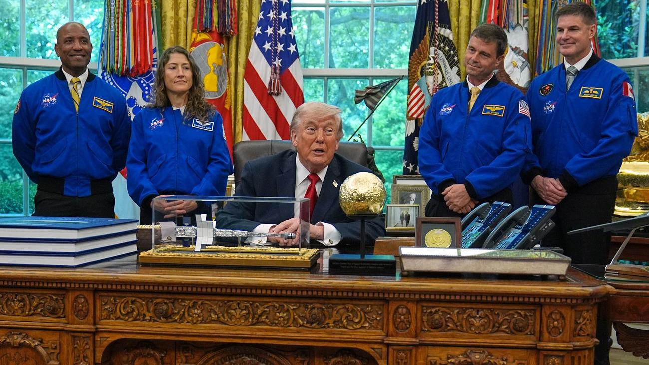 Nach Mondmission: US-Präsident Trump empfängt Artemis-Astronauten
