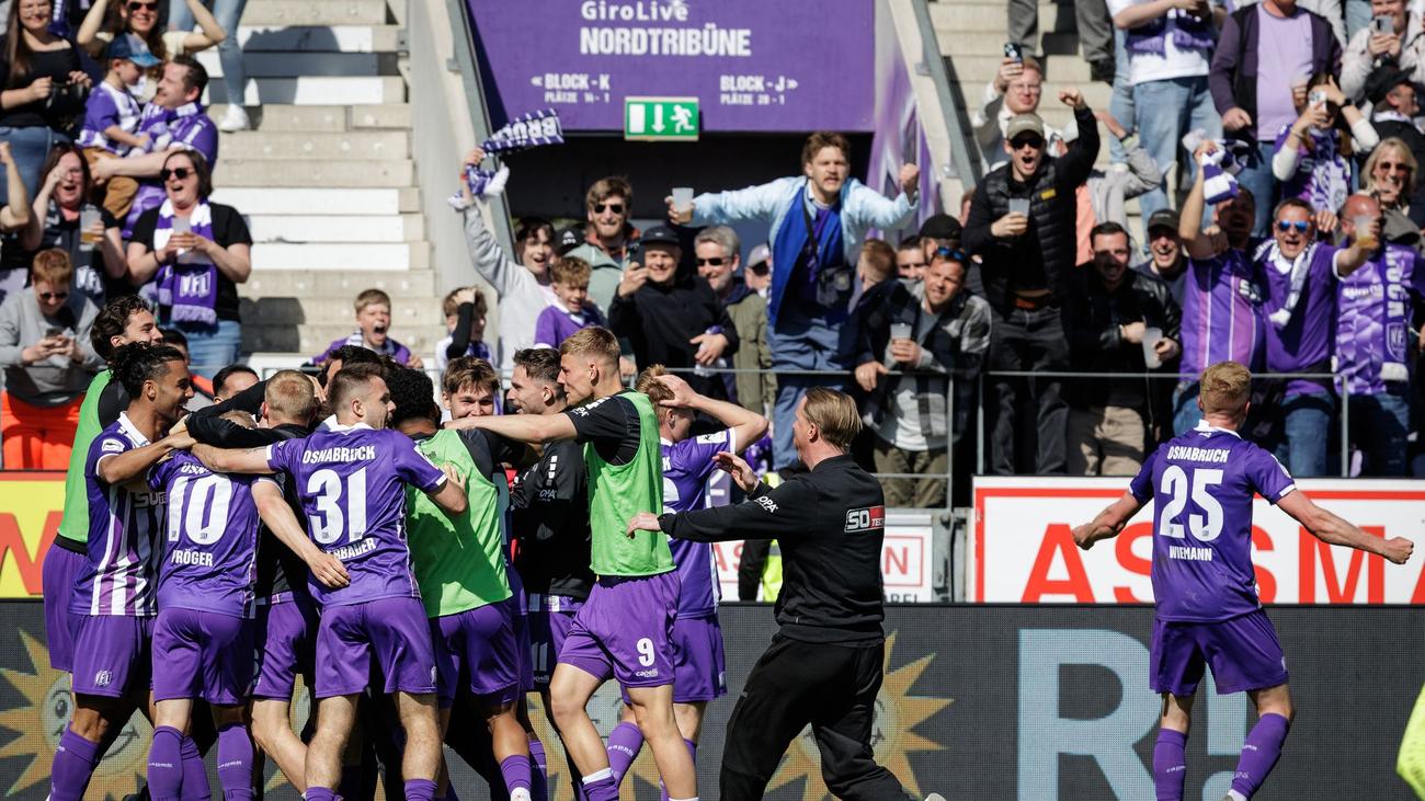 3. Fußball-Liga: Aufstieg auf dem Parkplatz: Osnabrück wieder zweitklassig