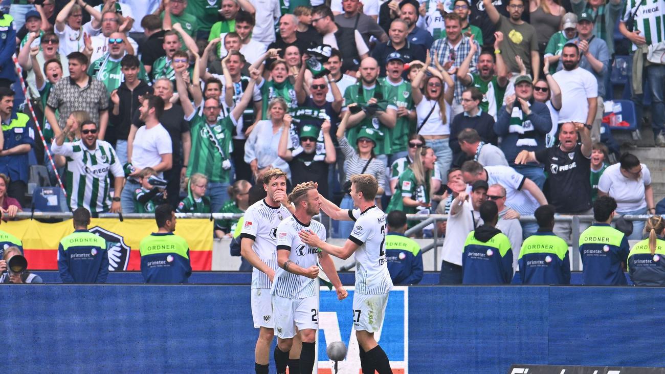 2. Fußball-Bundesliga: Nach 3:3-Spektakel: Münster gibt nicht auf