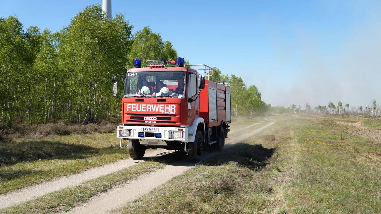 Alter Truppenübungsplatz: Waldbrand auf mehr als 110 Hektar ausgebreitet