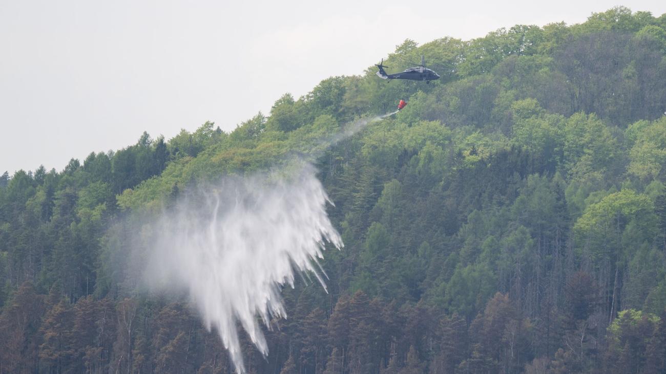 Katastrophenschutz: Brand in Böhmischer Schweiz: Sachsen sieht sich gerüstet