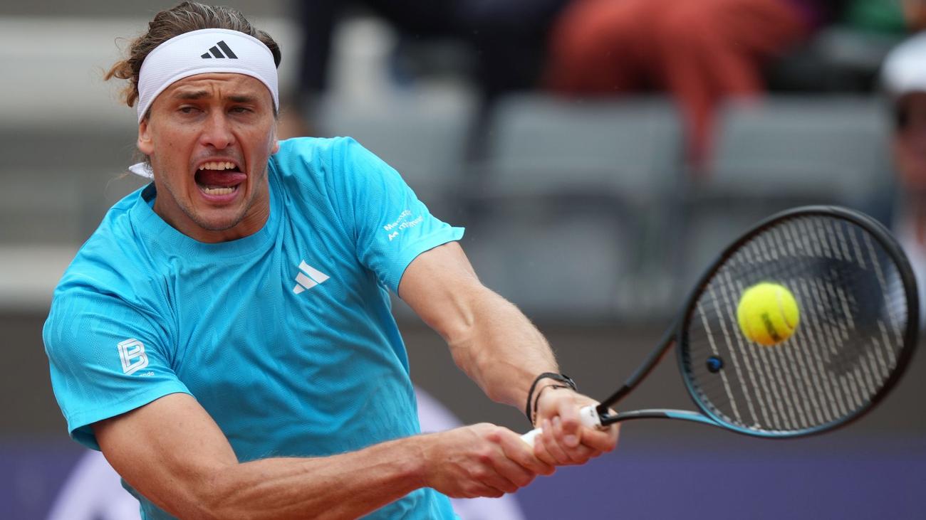 Tennis: Wechselhafter Zverev besiegt Altmaier in Rom