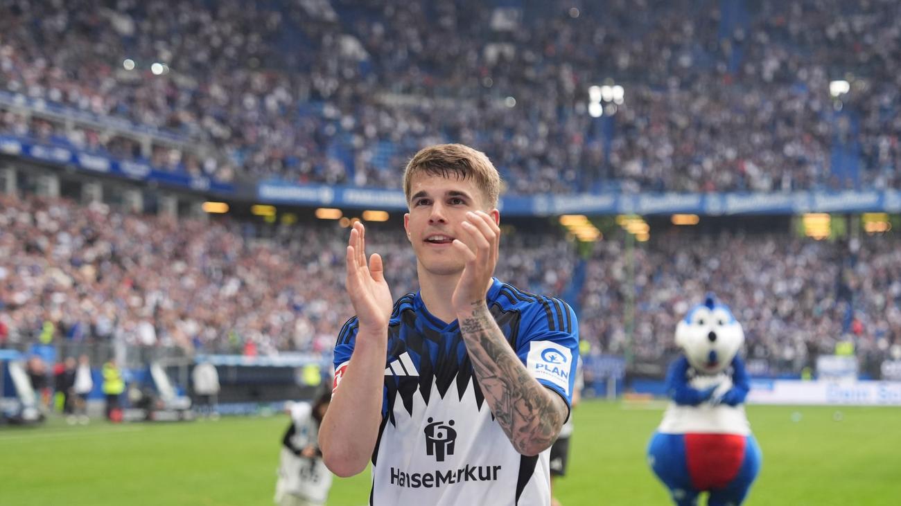 Fußball-Bundesliga: Vuskovic-Ersatz für Sekunden: Lemke jüngster HSV-Spieler