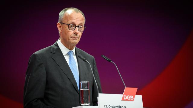 Bild: DGB-Bundeskongress: Pfiffe und Buhrufe: Gewerkschafter lassen Merz abblitzen