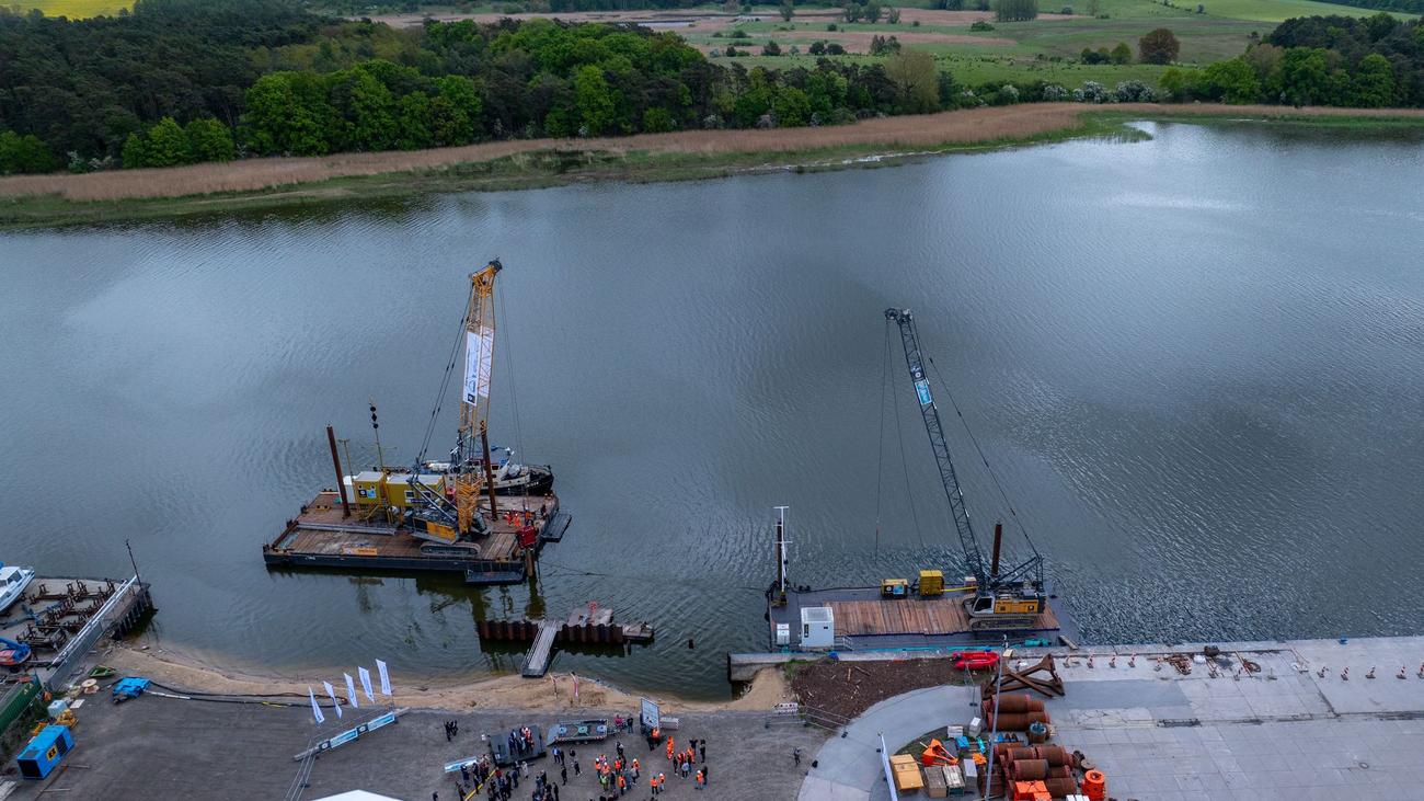 Usedom-Anbindung: Größte ihrer Art Europas - Baustart der Peenebrücke gefeiert