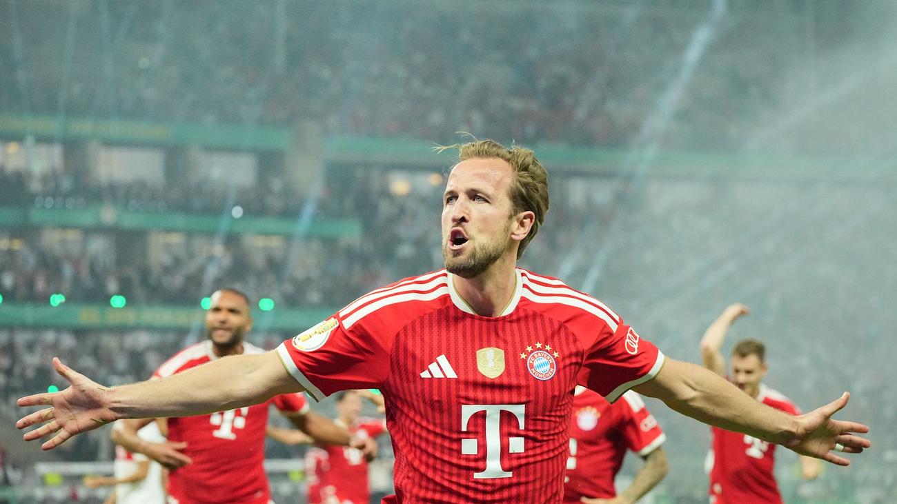Fußball: Hattrick Kane: Bayern entthronen Stuttgart im DFB-Pokal