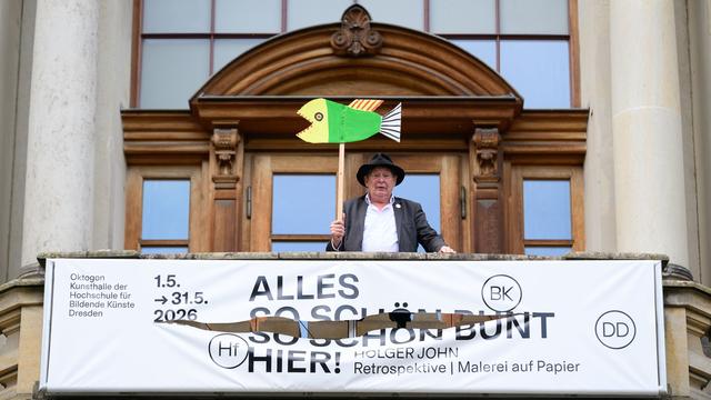 Kunstausstellung: Protest gegen eine Kunstausstellung in Dresden