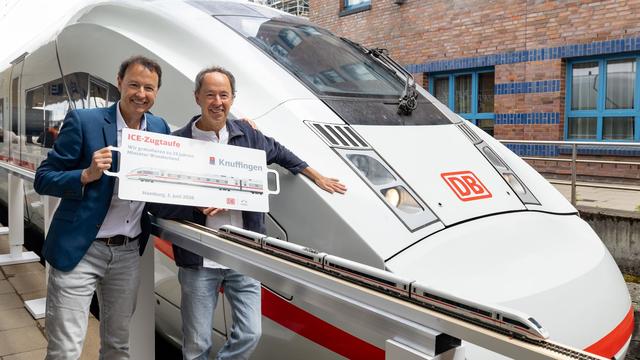 Zugtaufe in Hamburg-Altona: ICE «Knuffingen» startet zum Wunderland-Jubiläum