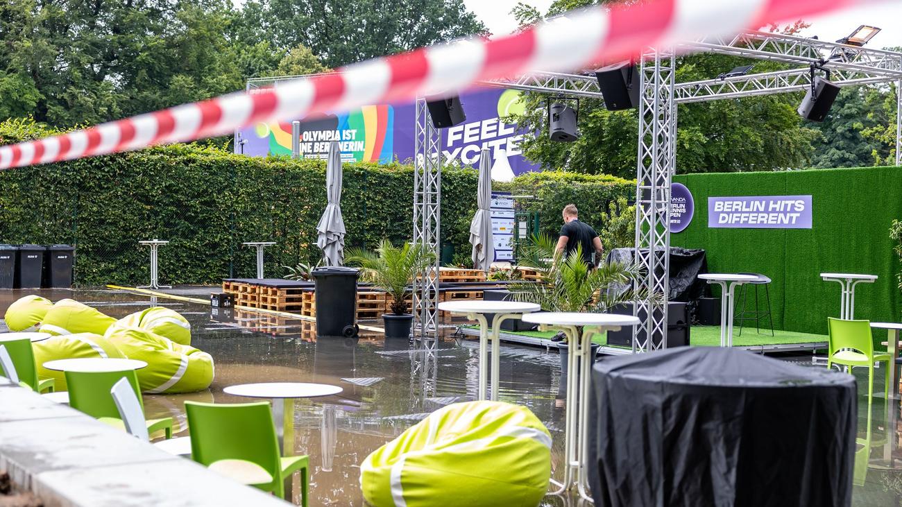 WTA-Tour: Nach Unwetter: Besucher der Berlin Tennis Open evakuiert