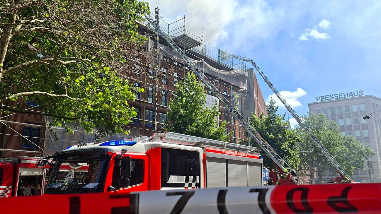 Brände: Brand in Bremer City sorgt für Großaufgebot der Feuerwehr