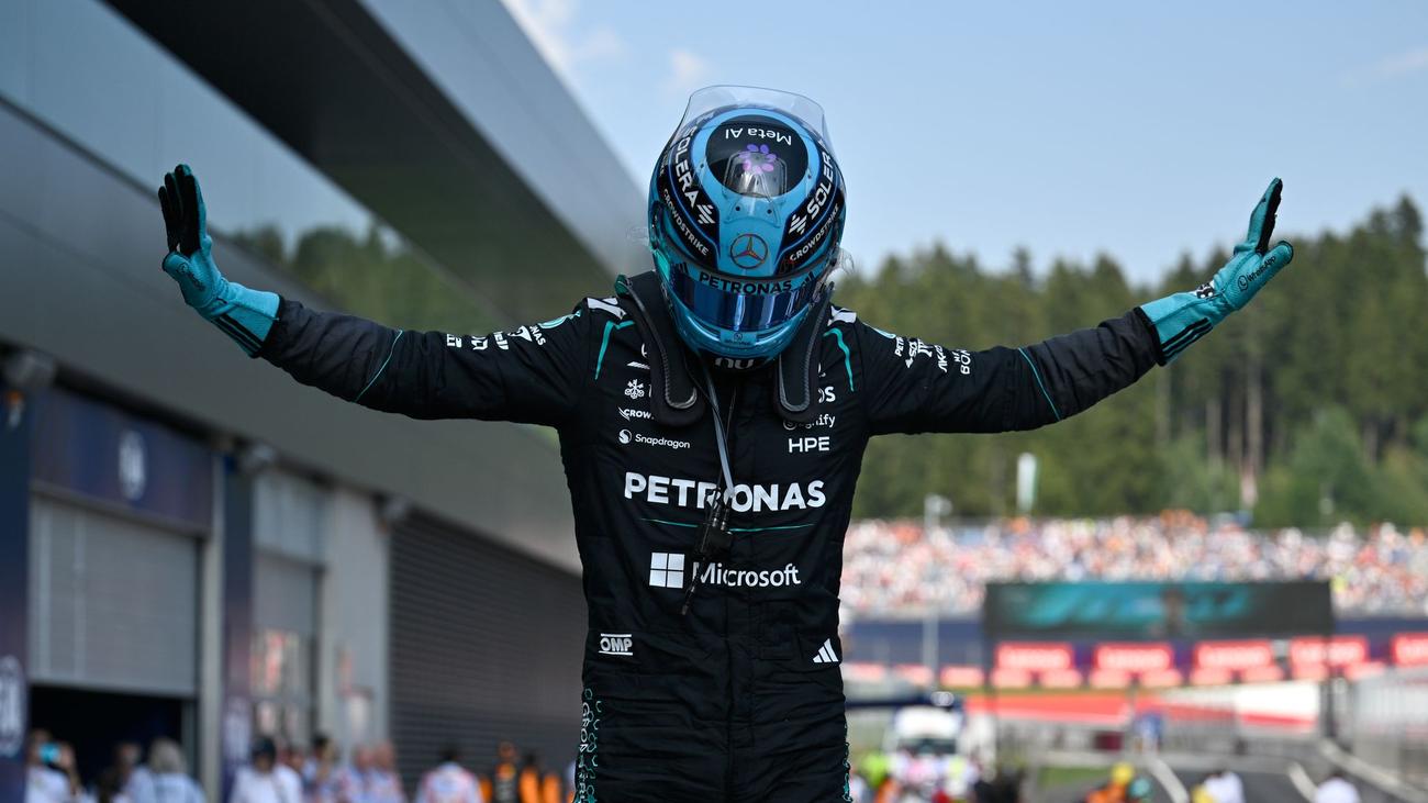 Grand Prix in Österreich: Russell bei Hitze-Spektakel in Spielberg vor Verstappen