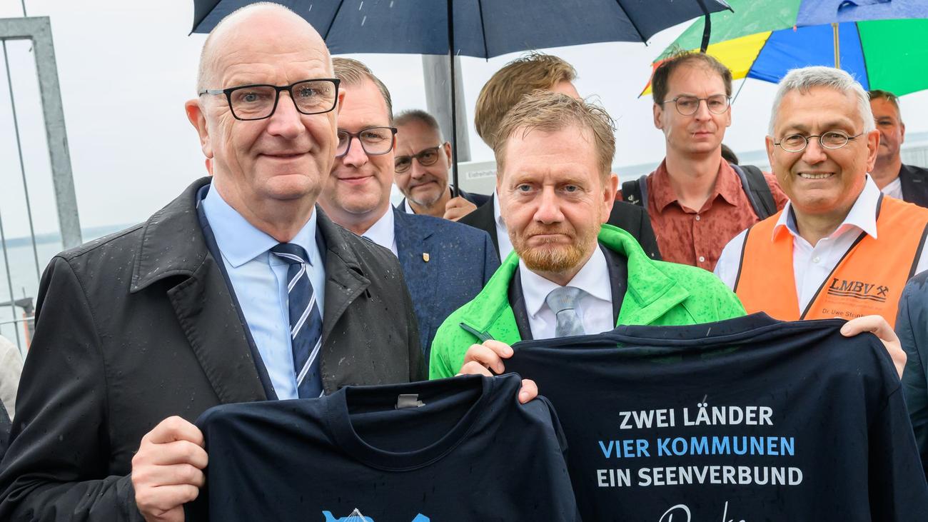Strukturwandel: Boote statt Bagger: Lausitzer Seenverbund ist eröffnet