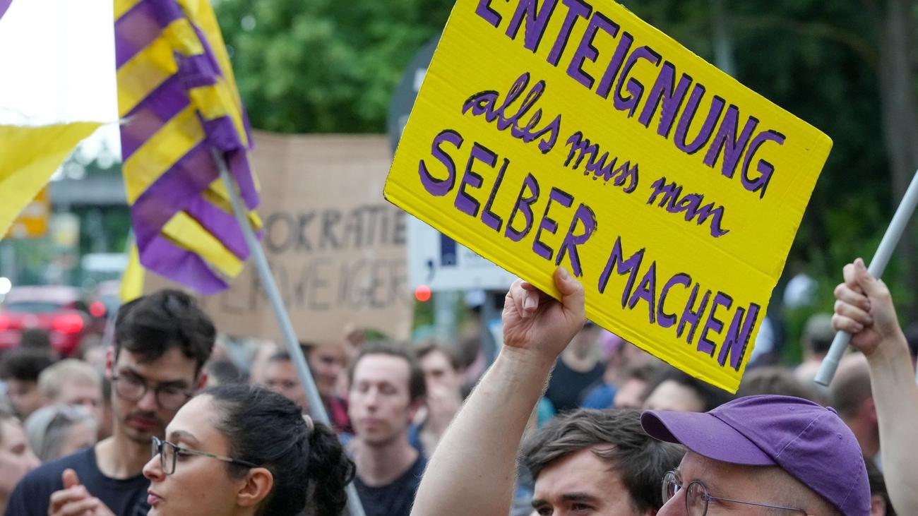 Gesellschaft: Initiative demonstriert gegen Pläne zum Enteignungsverbot