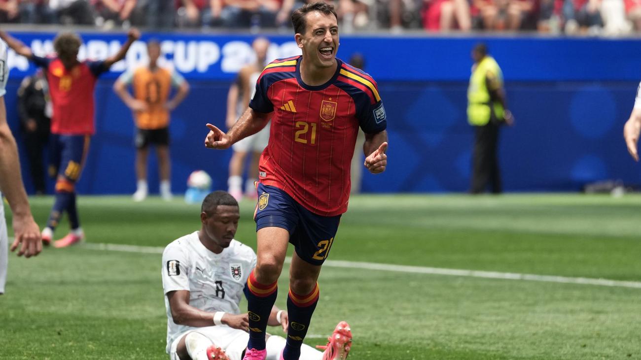 Titel-Kandidat gewinnt: Spanien souverän gegen Österreich: Mit 3:0 ins Achtelfinale