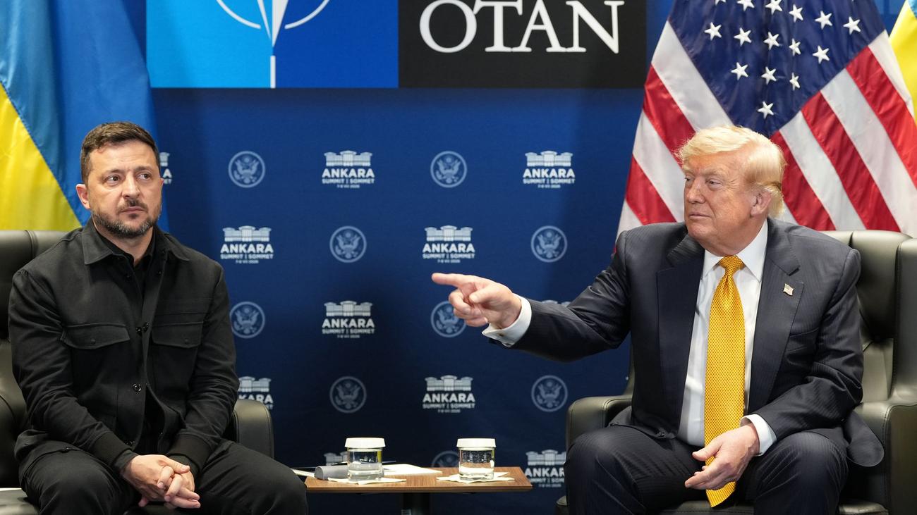 Nato-Gipfel in Ankara: Mehrere Versprecher: Trump patzt bei Auftritt mit Selenskyj