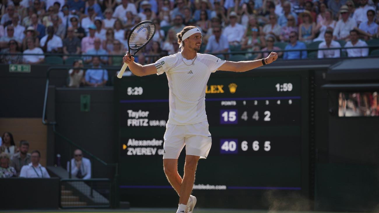 Tennis in Wimbledon: Gelöst und gereift - Zverev vertraut Stärken im Fery-Hype
