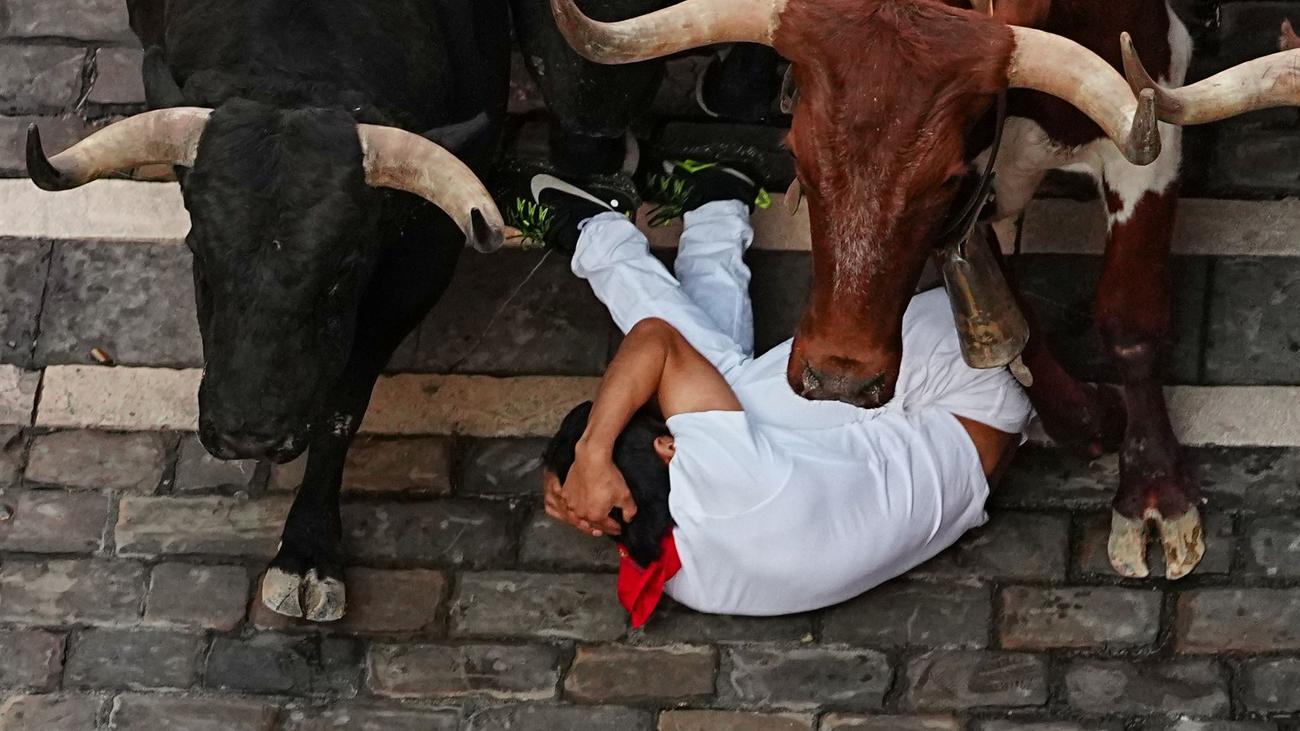 San-Fermín-Fest: Viele Verletzte bei dritter Stierhatz in Pamplona