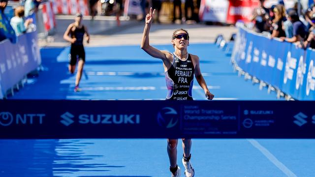 Triathlon: Lisa Tertsch und Henry Graf in Hamburg auf dem Podium