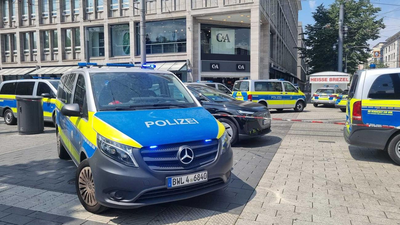 Kriminalität: Einsatz in Mannheim: Polizei gibt vorsichtig Entwarnung