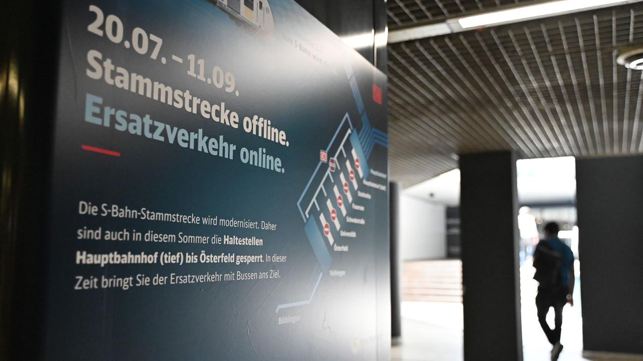 Stammstrecke in Stuttgart: S-Bahn wochenlang gesperrt - Das ändert sich für Pendler