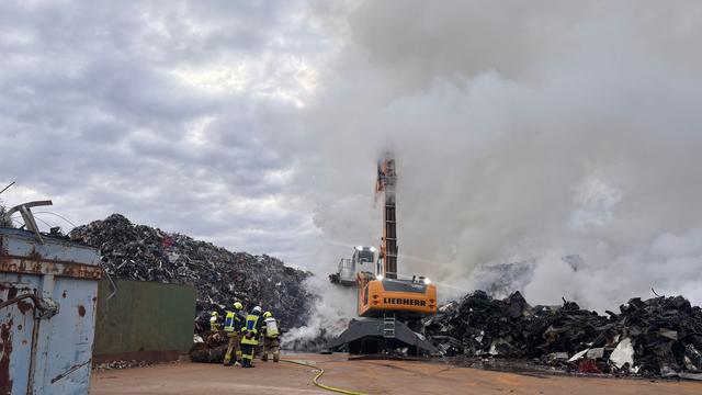 Ursache: Brand auf Recyclinghof durch Selbstentzündung