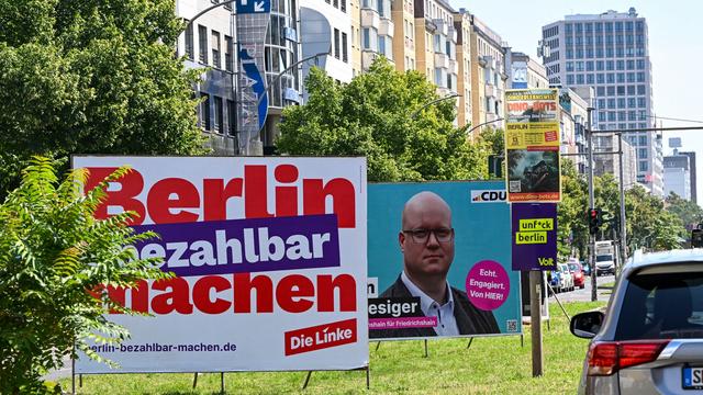 Wahl zum Abgeordnetenhaus: Umfrage: Linke in Berlin auf Platz eins