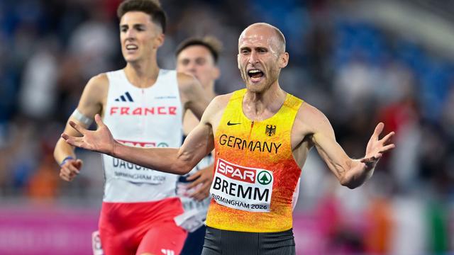 Leichtathletik-EM: Bremm gewinnt Silber über 5.000 Meter