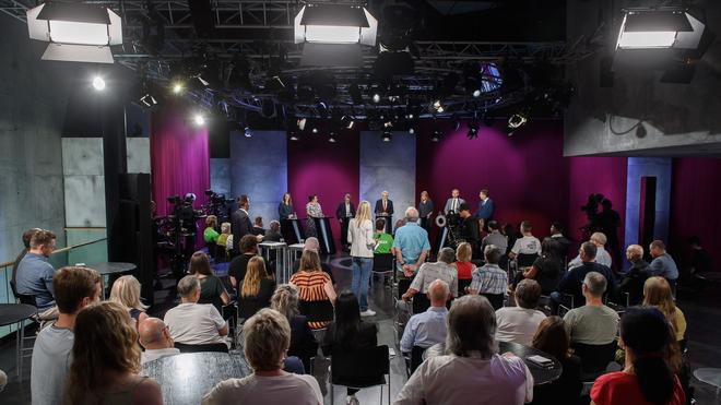 Vor der Wahl in Sachsen-Anhalt: Sachsen-Anhalts Spitzenkandidaten in der Diskussion.