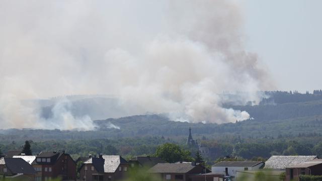 Waldbrand: Feuer gegen Feuer im Einsatz beim Waldbrand in Hürtgenwald
