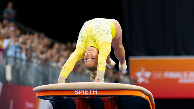 Turn-EM in Zagreb: Karina Schönmaier gewinnt EM-Silber am Sprung