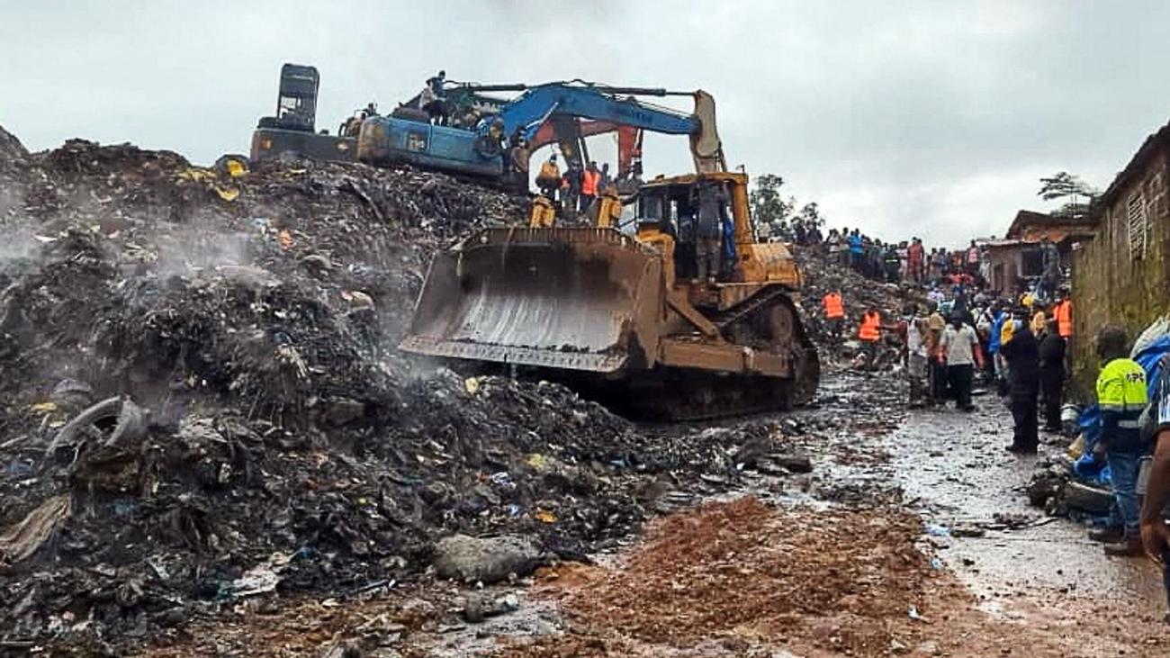 Erdrutsch: 30 Tote nach Erdrutsch an Müllkippe in Guinea