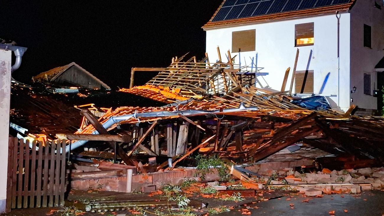 Unwetterschäden: Meteorologe: Tornado auch in Schlitz wahrscheinlich