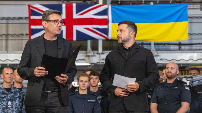 Russlands Angriffskrieg: Der ukrainische Präsident Selenskyj war für Premier Burnham der erste Staatsgast nach dessen Amtsübernahme. (Archivbild)