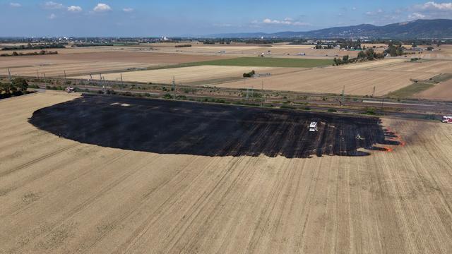 Bei Heidelberg: Bahnstrecke wegen Brandes zeitweise gesperrt