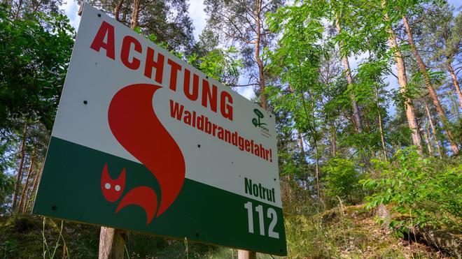 Nur leichte Entspannung: Die Waldbrandgefahr bleibt in Brandenburg vielfach mittel bis hoch. (Archivbild)