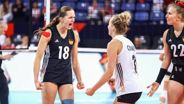 Achtelfinale gegen Belgien: Volleyballerinnen nach Fünf-Satz-Krimi im EM-Viertelfinale