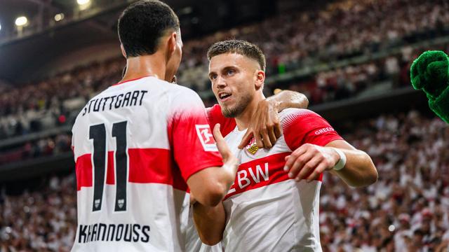 Fußball-Bundesliga: VfB mit Offensivpower: El Khannouss und Demirovic glänzen