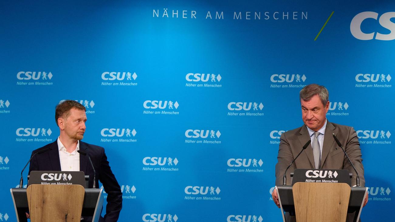 Klausur des CSU-Vorstands: Söder und Kretschmer warnen vor Scheitern der Regierung
