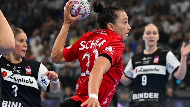 Handball-Bundesliga: Jana Scheib und die Bundesliga-Handballerinnen des Thüringer HC kamen im Topspiel gegen Blomberg zu einem Unentschieden. (Archivfoto)