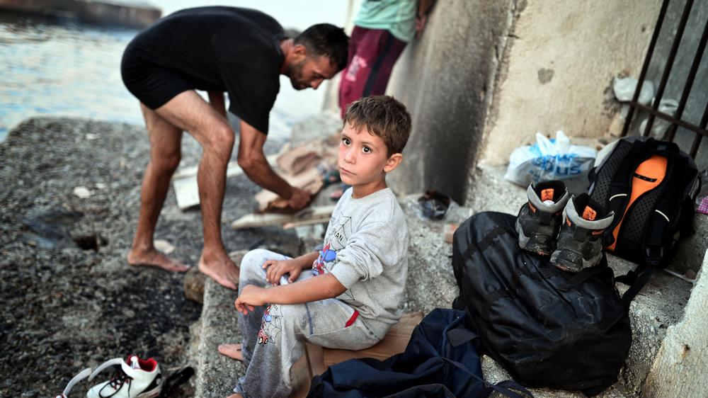 Flüchtlinge: Syrische Flüchtlinge auf Lesbos