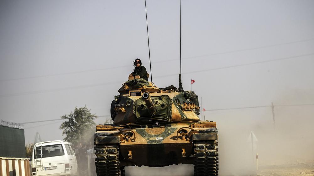 Rüstungsexport: Ein türkischer Panzer vom Typ Leopard