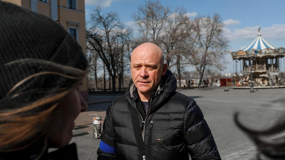 Situation in der Ukraine: Seit 2014 Bürgermeister von Odessa: Gennadij Truchanow Mitte März in der Hafenstadt