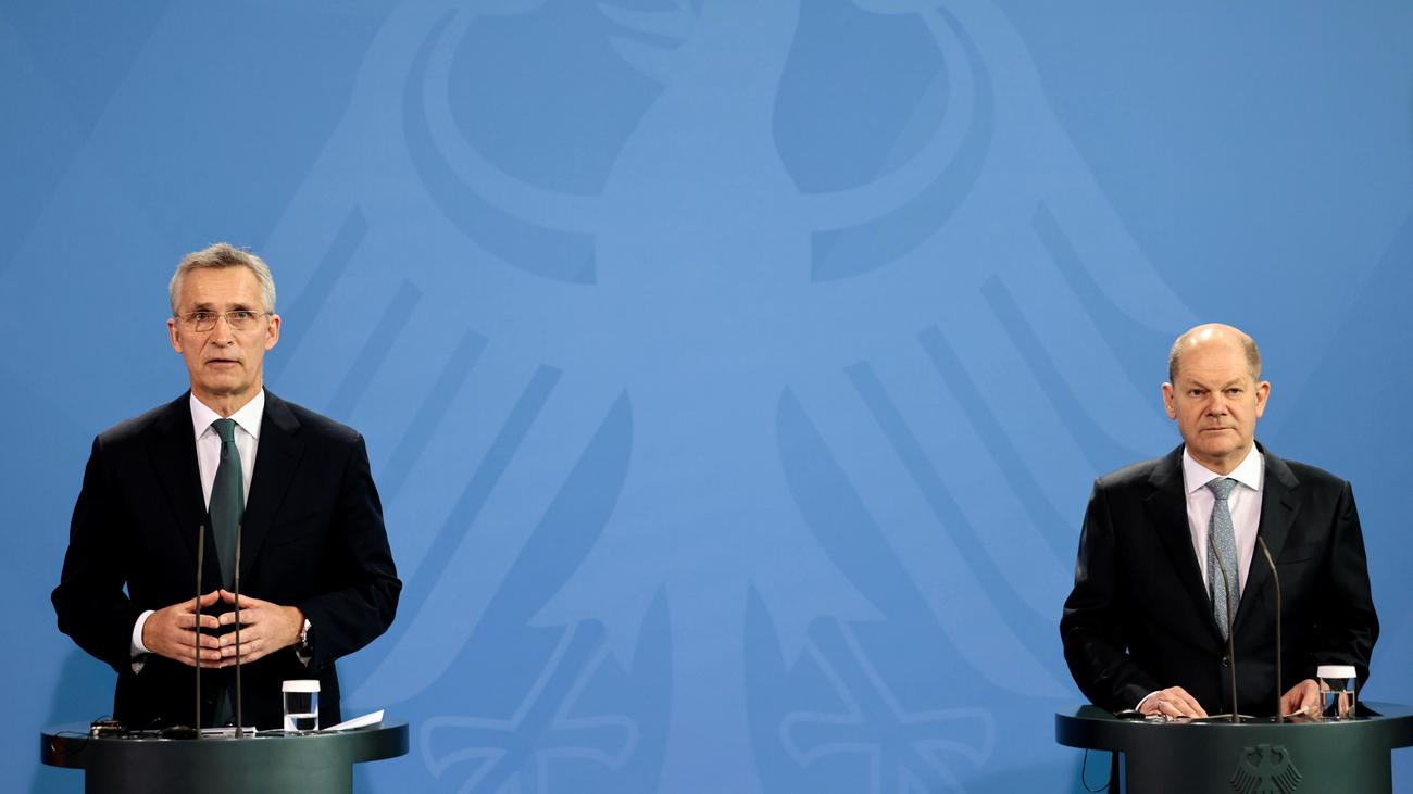 Nato: Olaf Scholz Und Jens Stoltenberg Zu Weiterer Unterstützung Der ...