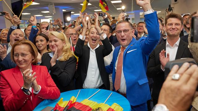 Prognosen zur EU-Wahl : AfD wird bei Europawahl laut Hochrechnungen zweitstärkste Kraft 