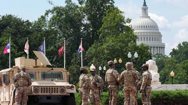 US-Hauptstadt: Truppen der Nationalgarde in Washington, D. C. werden bewaffnet