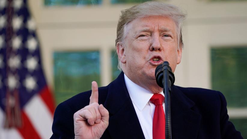 Shutdown in den USA: Präsident Donald Trump verkündet eine vorübergehende Einigung zur Beendigung des Shutdowns Ende Januar 2019.