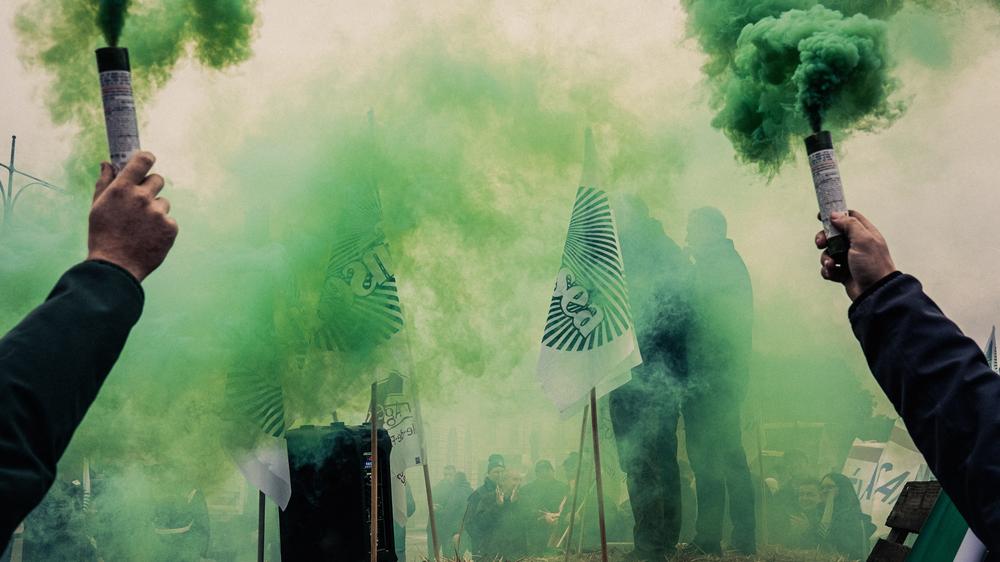  Französische Bauern demonstrieren im September 2025 gegen das Mercosur-Abkommen.