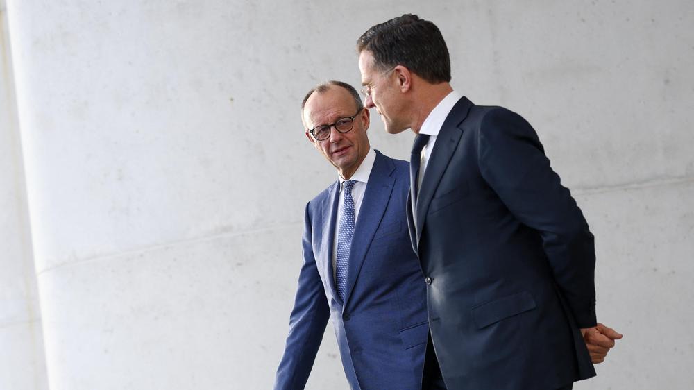  Bundeskanzler Friedrich Merz und Nato-Generalsekretär Mark Rutte in Berlin