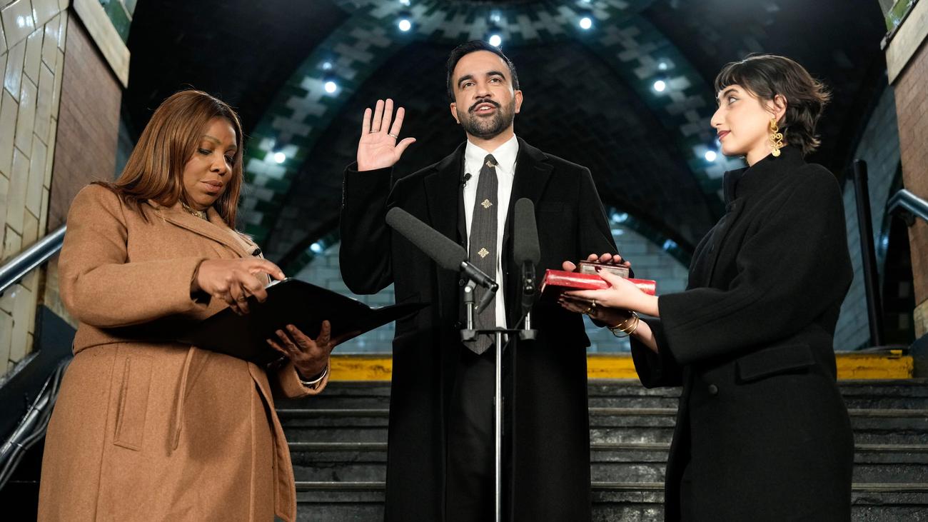 New York City: Zohran Mamdani tritt Amt des New Yorker Bürgermeisters an